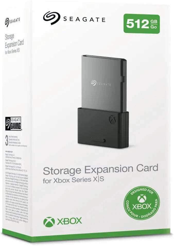 Carte d'extension de stockage Seagate pour Xbox Series X/S 512 Go