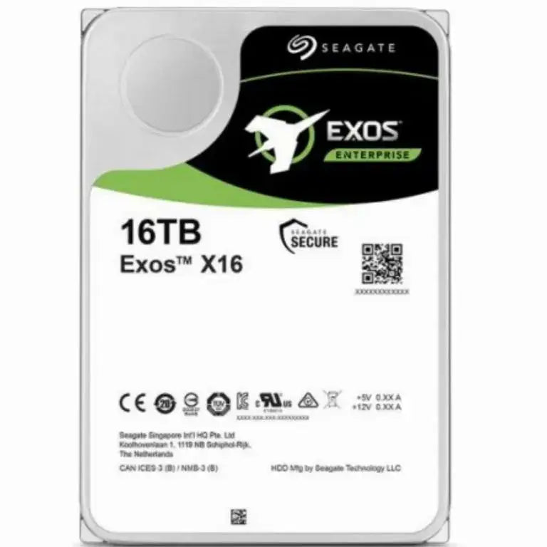 Seagate ST16000NM001G Exos Enterprise (X16) 16TB SATA Hard Drive