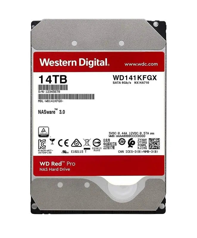 Western Digital Red Pro WD141KFGX 14TB robert electronics