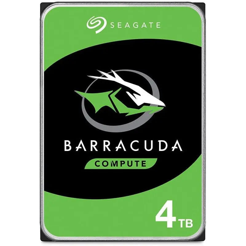 Seagate 4 TB BarraCuda 3.5 Inch 5400 RPM Internal Hard Drive (256 MB Cache, SATA 6 GB/s, Up to 190 MB/s) SEAGATE