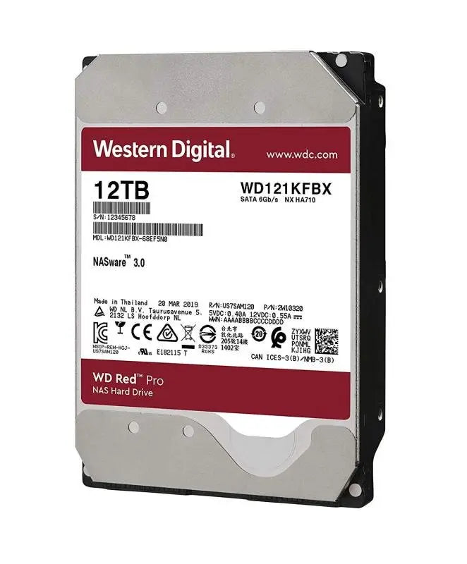 Western Digital WD Red Pro 3.5" 12000 GB Serial ATA III (WD121KFBX)